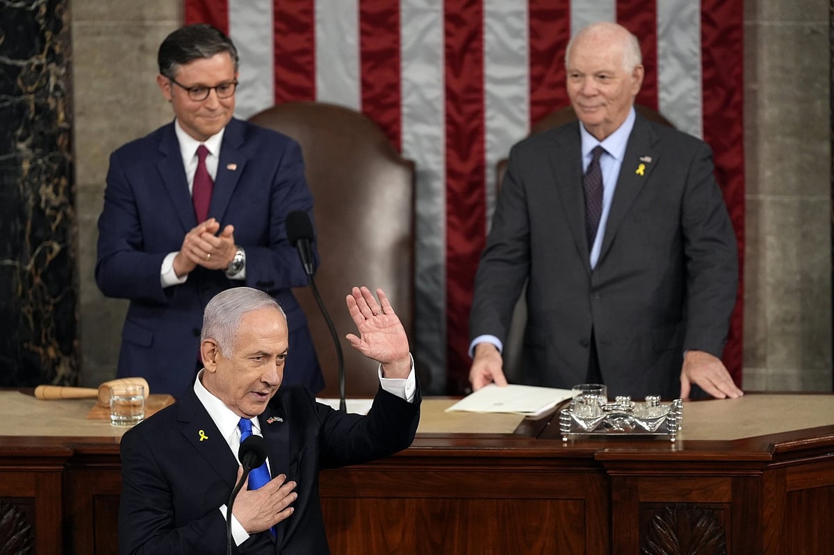 Benjamin Netanyahu Addresses US Congress - AP
